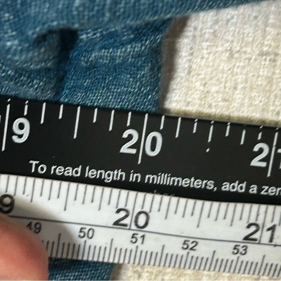 Soft Surrounding Blue Top M Embroidered Paisley Button Down Semi Sheer Gauzy - Picture 6 of 11